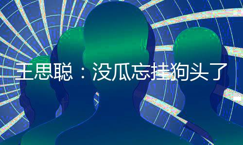没瓜么评半聪聪点藏森狗头王思忘挂王思了 林说了什