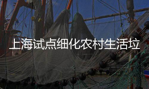 任制桶责细化农村垃圾上海试点生活
